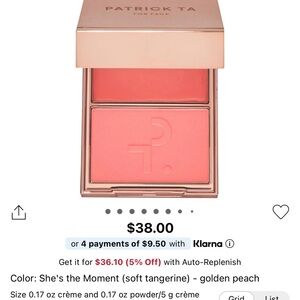 Patrick Ta Blush Duo - Soft Tangerine and Golden Peach